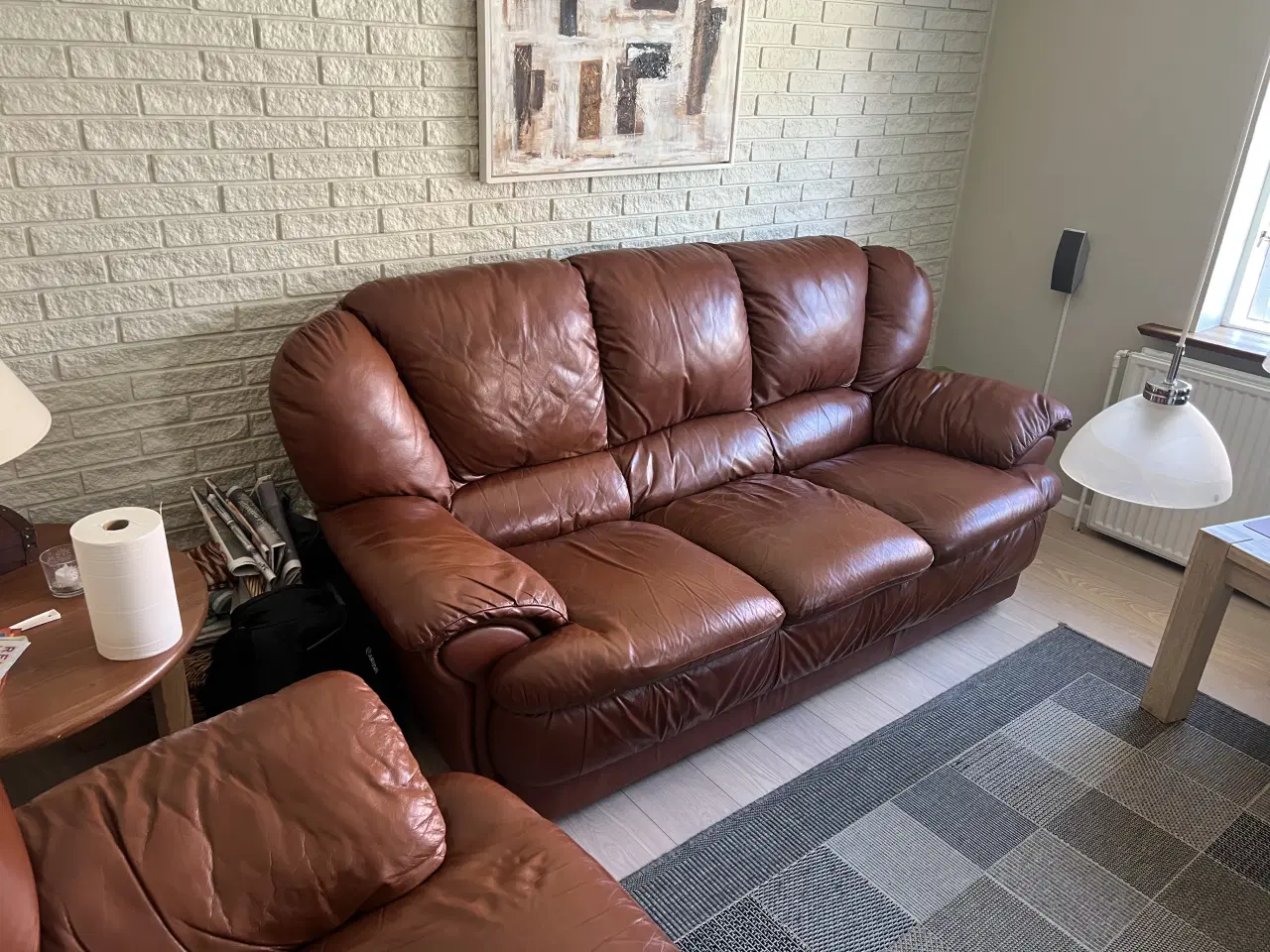 Billede 4 - Læder sofasæt 2+3 personers