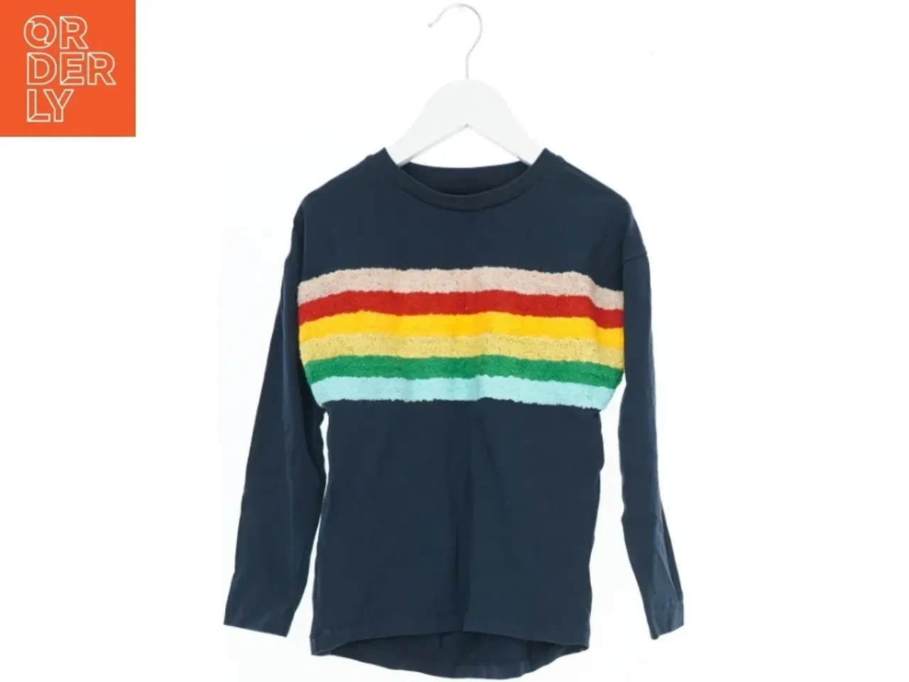 Billede 1 - Langærmet T-Shirt med Regnbue Striber fra Name It (str. 128)