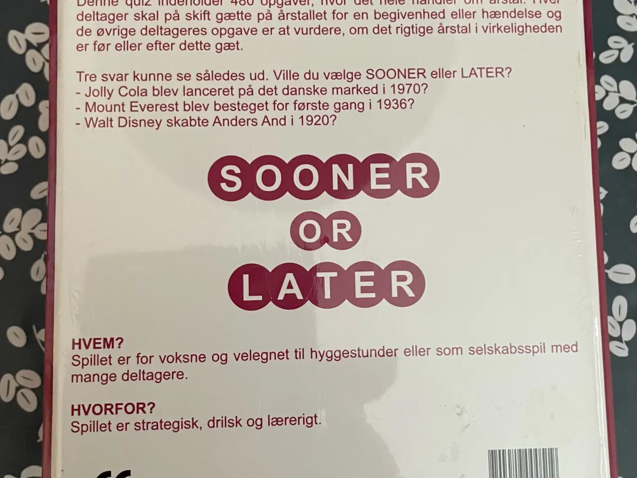 Billede 2 - Sooner or later quizspil på dansk fra 15 år