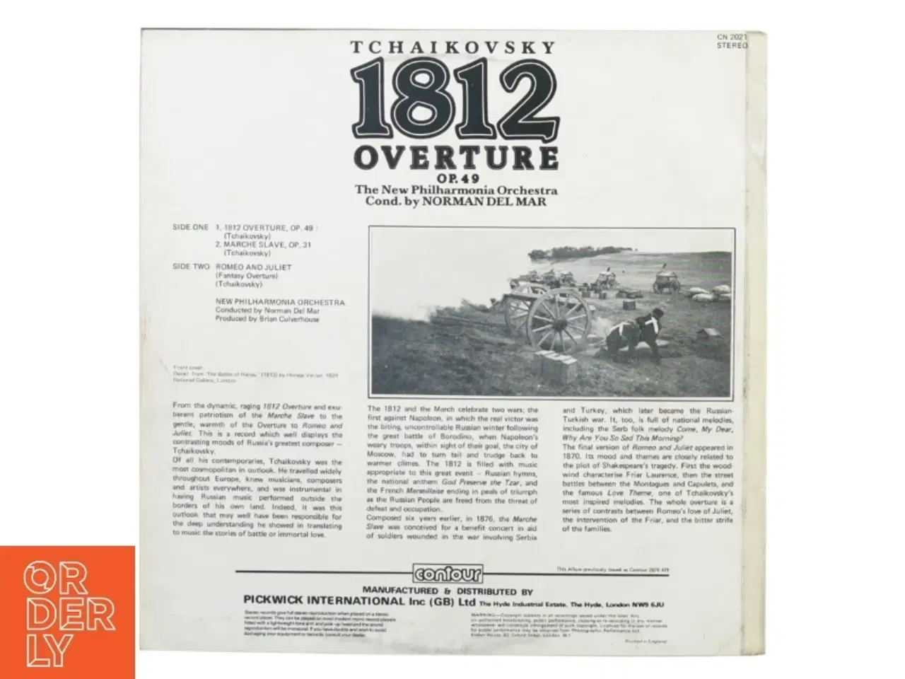 Billede 2 - Lp plade Tchaikovsky 1812 overture fra Contour Stereo (str. 31 x 31 cm)