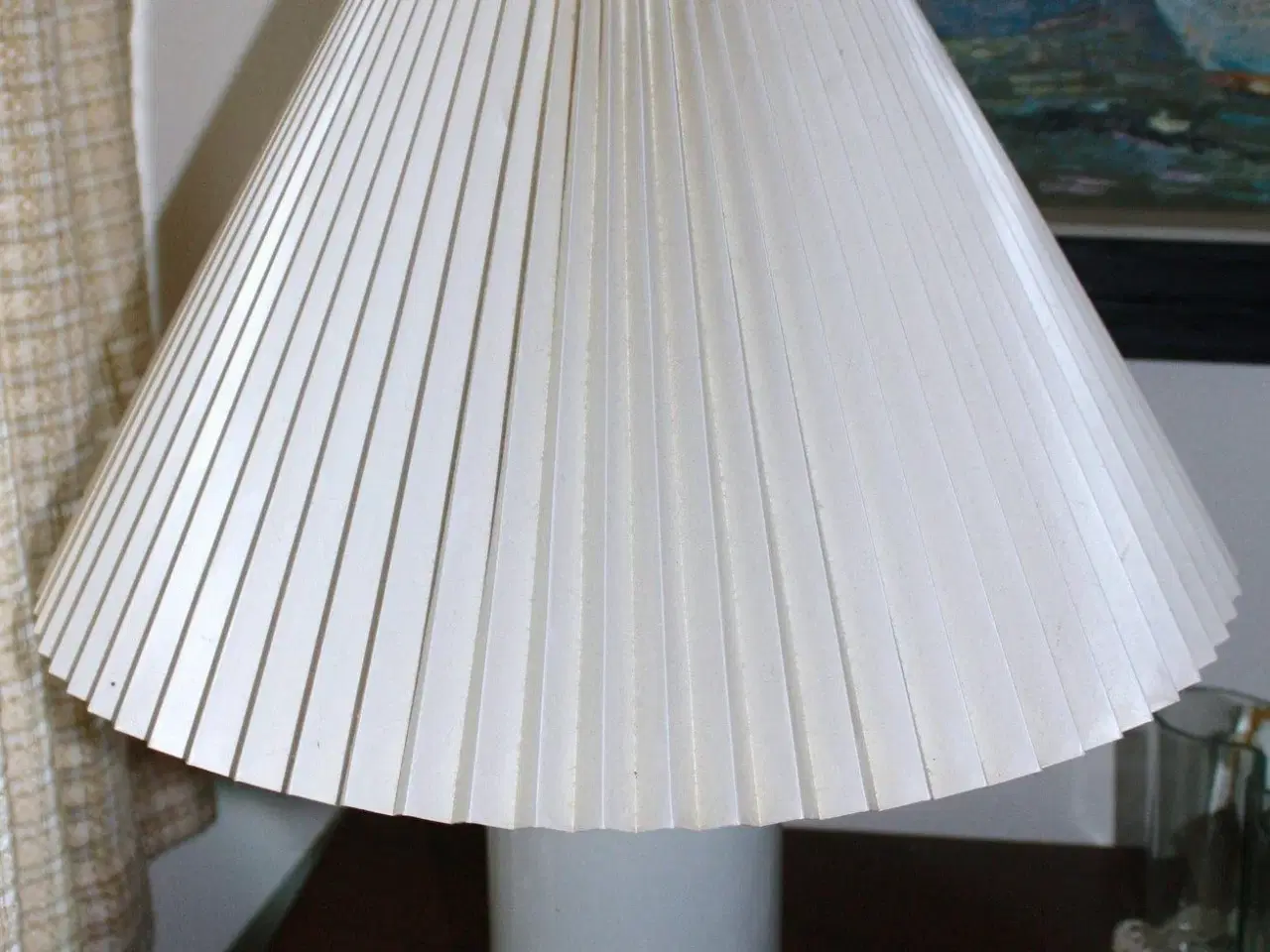 Billede 3 - Blå Kant bordlampe