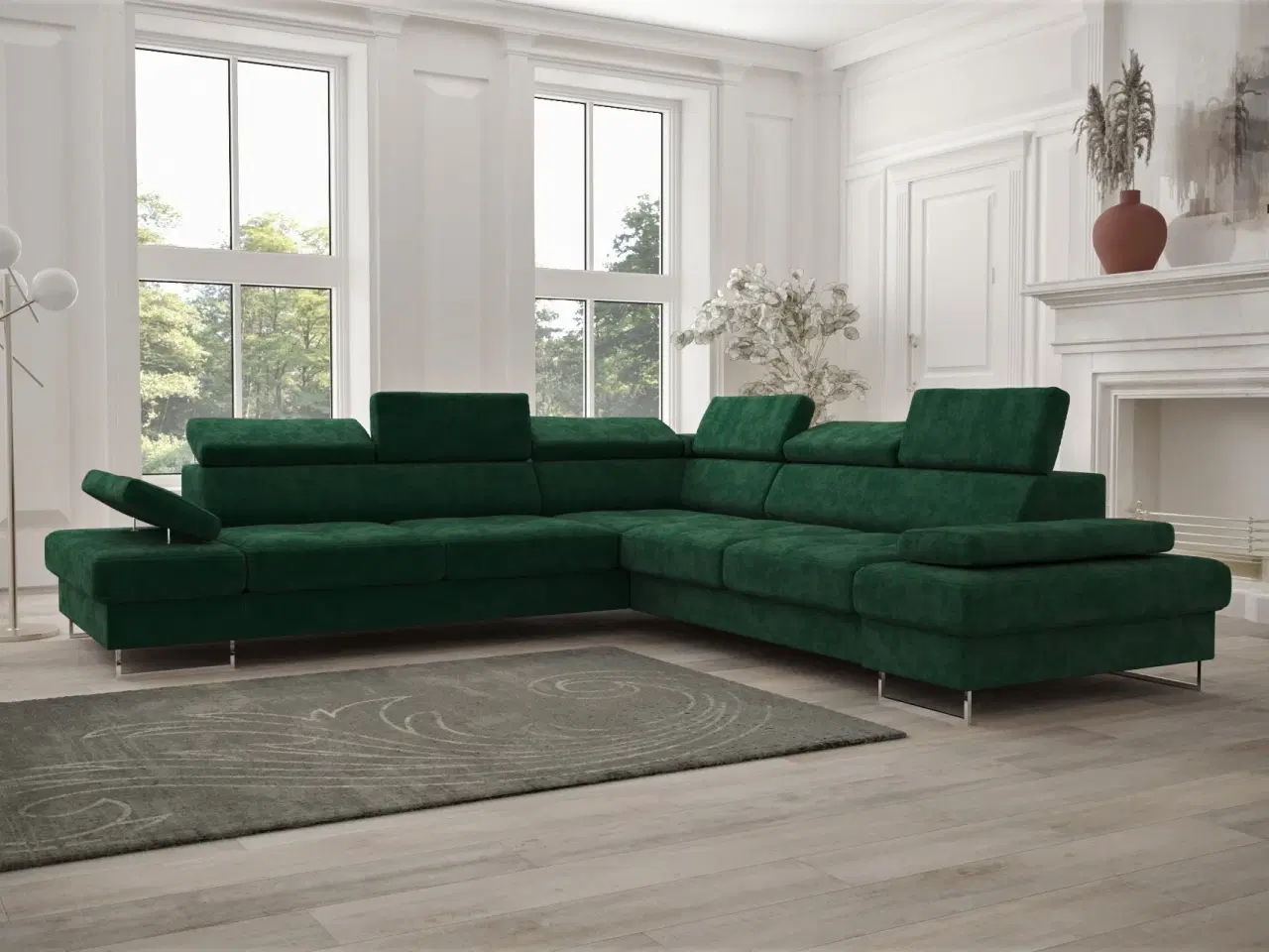 Billede 11 - GALAKSE MAX HJØRNESOFA MED SOVEFUNKTION 280×280 TERRA 79 HØJRE