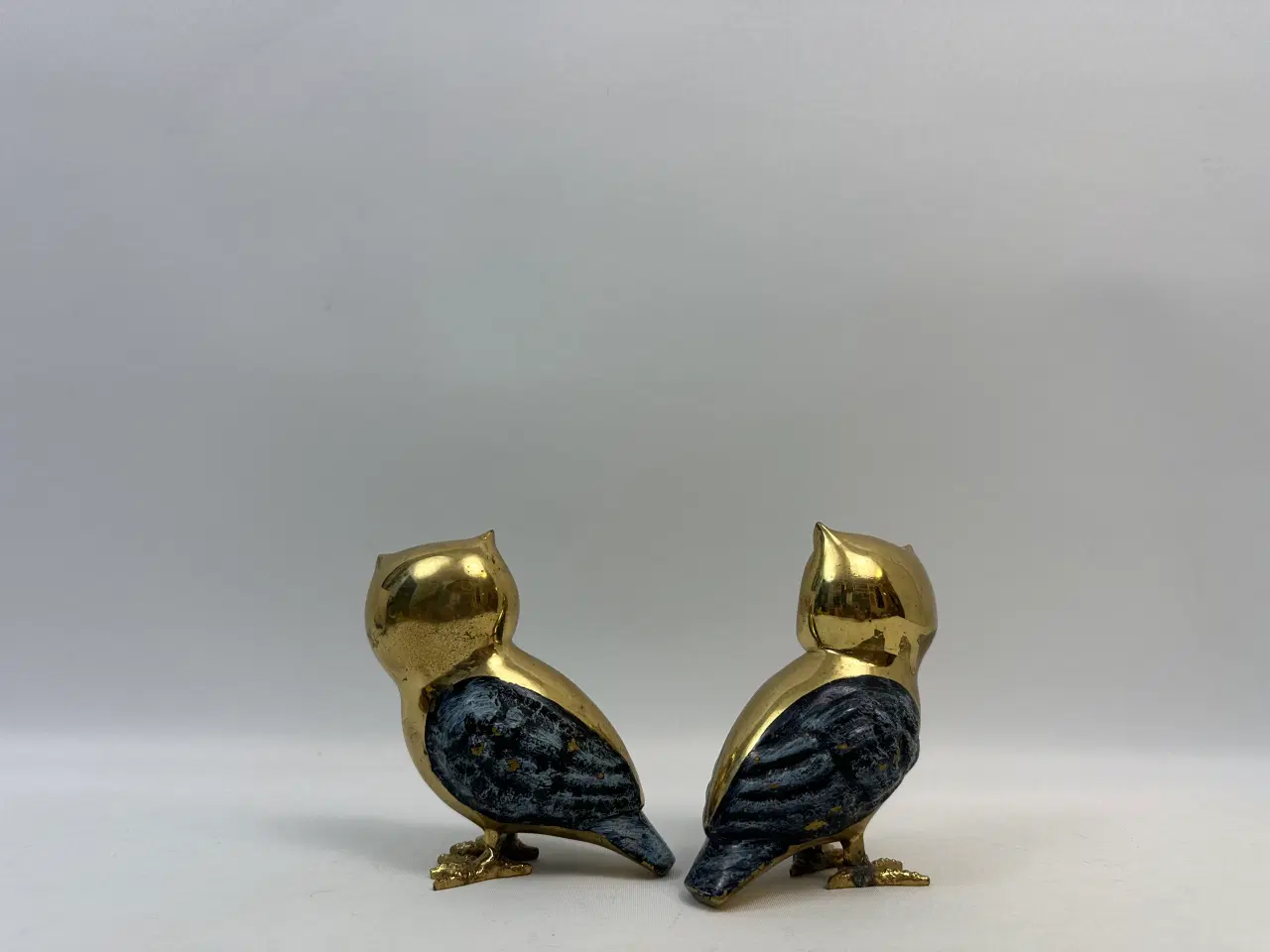 Billede 7 - Flotte ugle figurer i messing