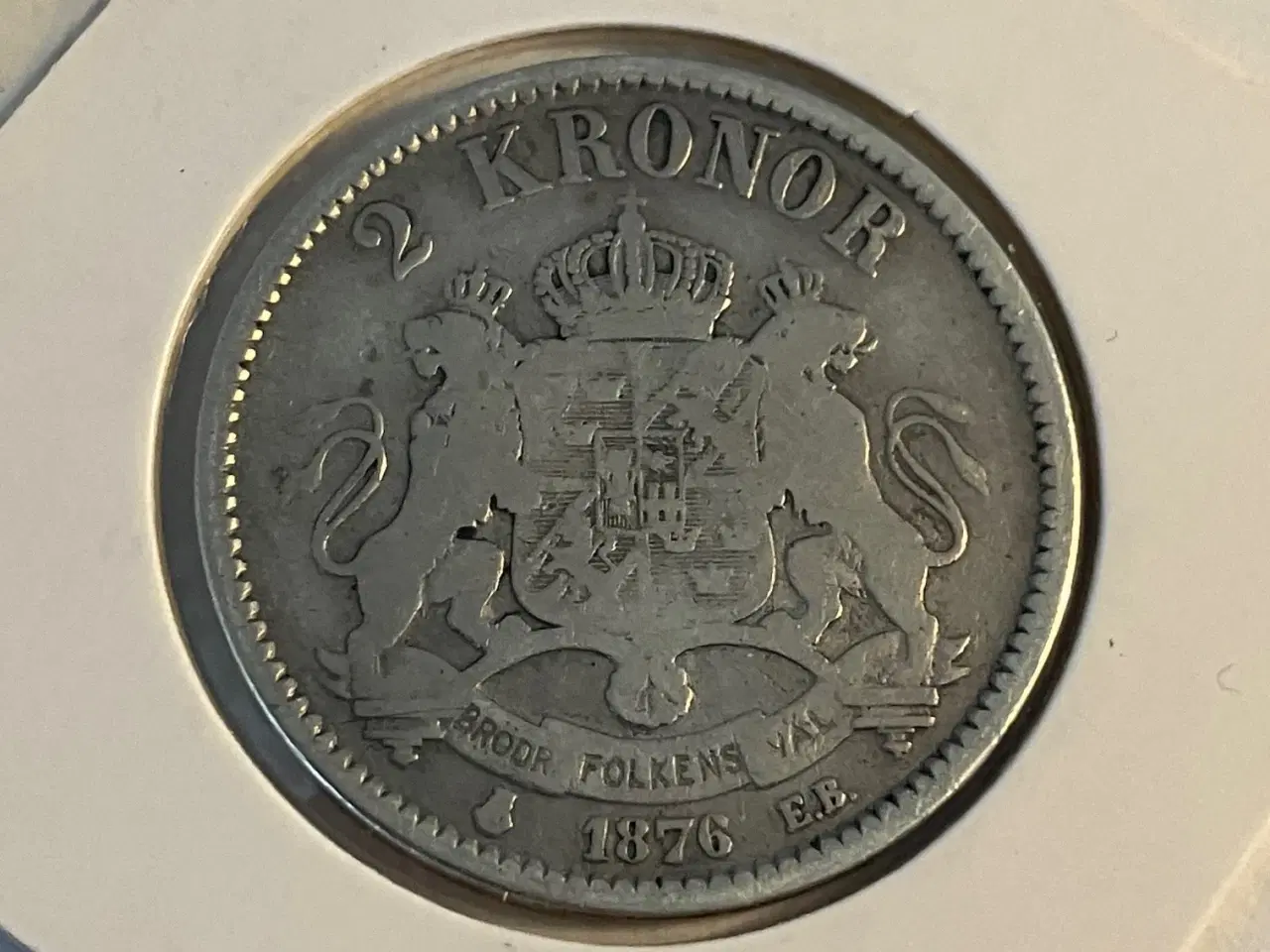 Billede 1 - 2 Kronor 1876 Sweden