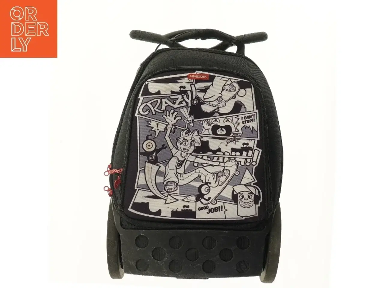 Billede 1 - Trolley-rygsæk med skateboardmotiv (str. 49x33 cm)