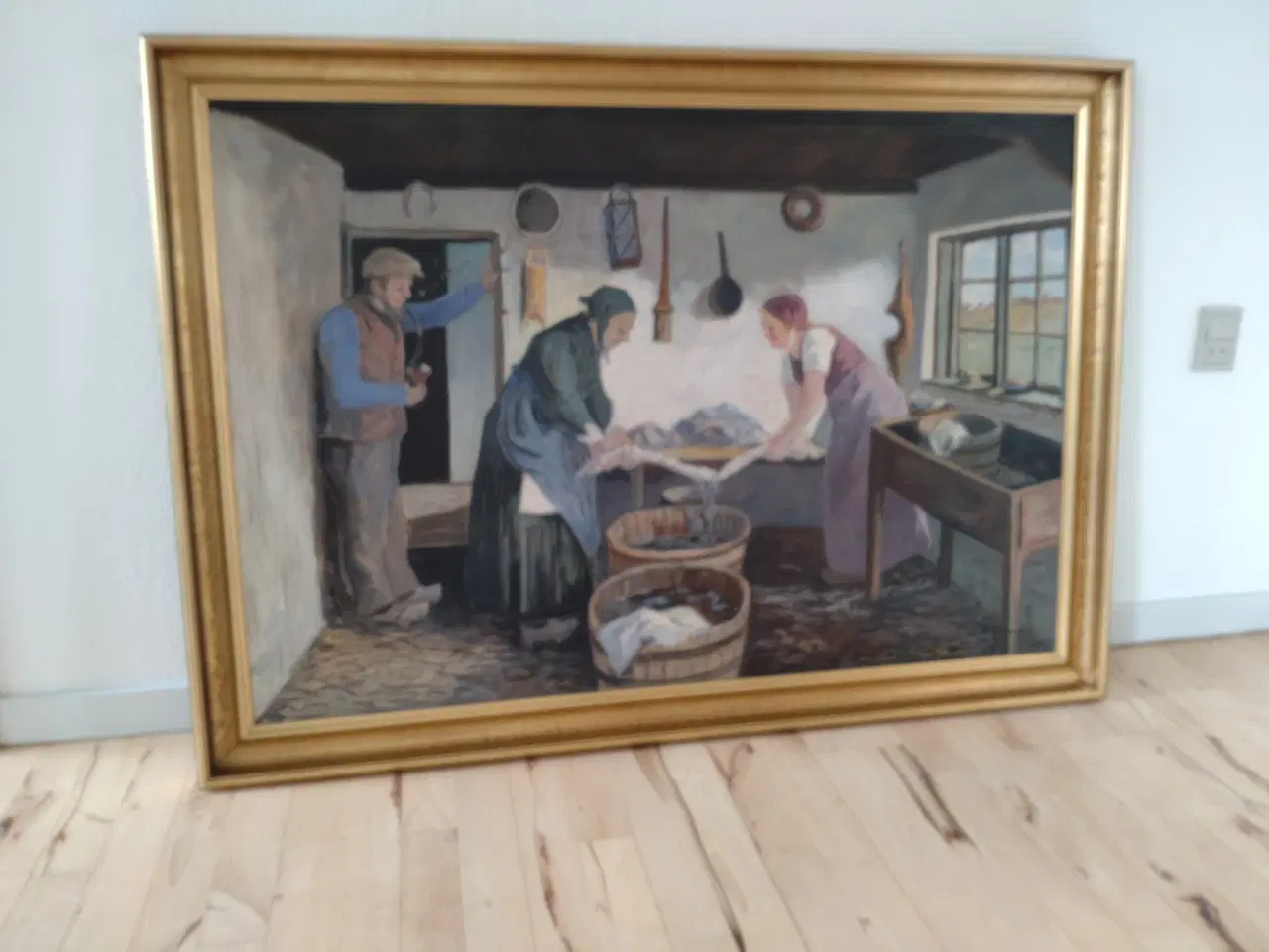 Billede 1 - Maleri af Kristian Bjerre 120 x 86