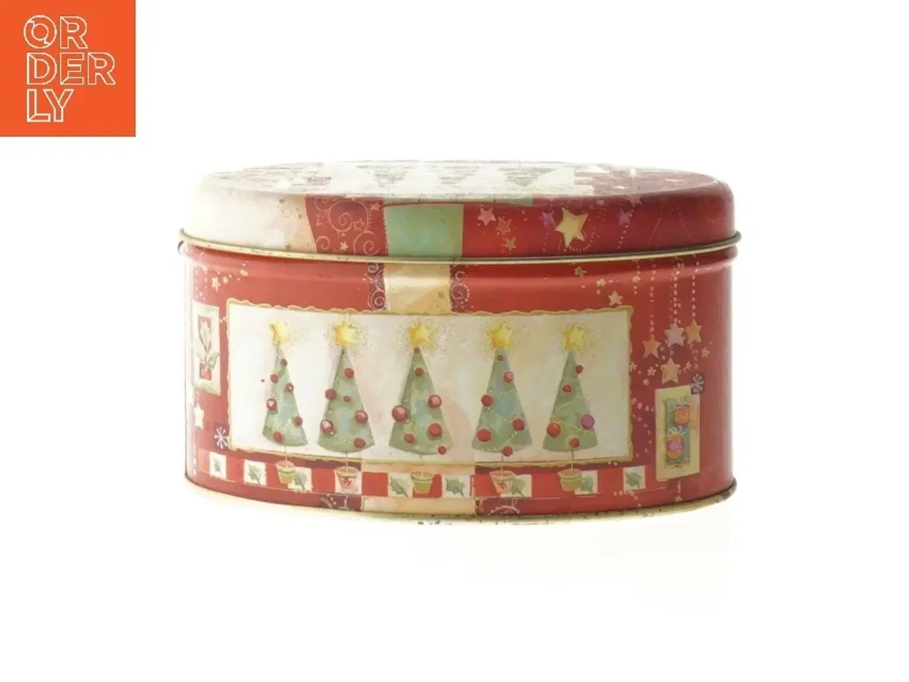Billede 1 - Julemotiv metalæske (str. 13x7 cm)