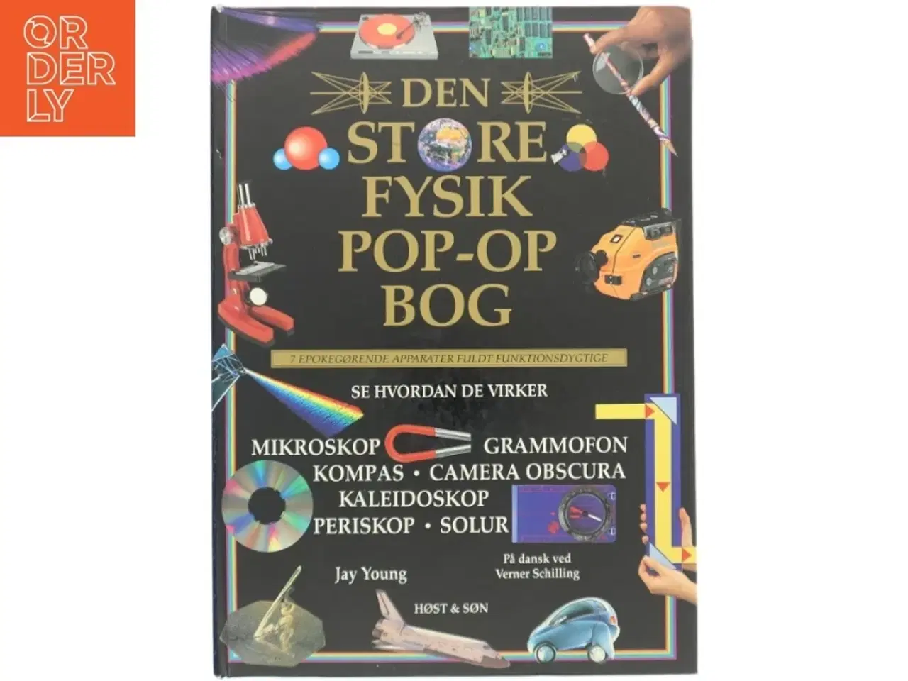 Billede 1 - Den store fysik pop-op bog : 7 epokegørende apparater fuldt funktionsdygtige : se hvordan de virker : mikroskop, grammofon, kompas, camera obscur