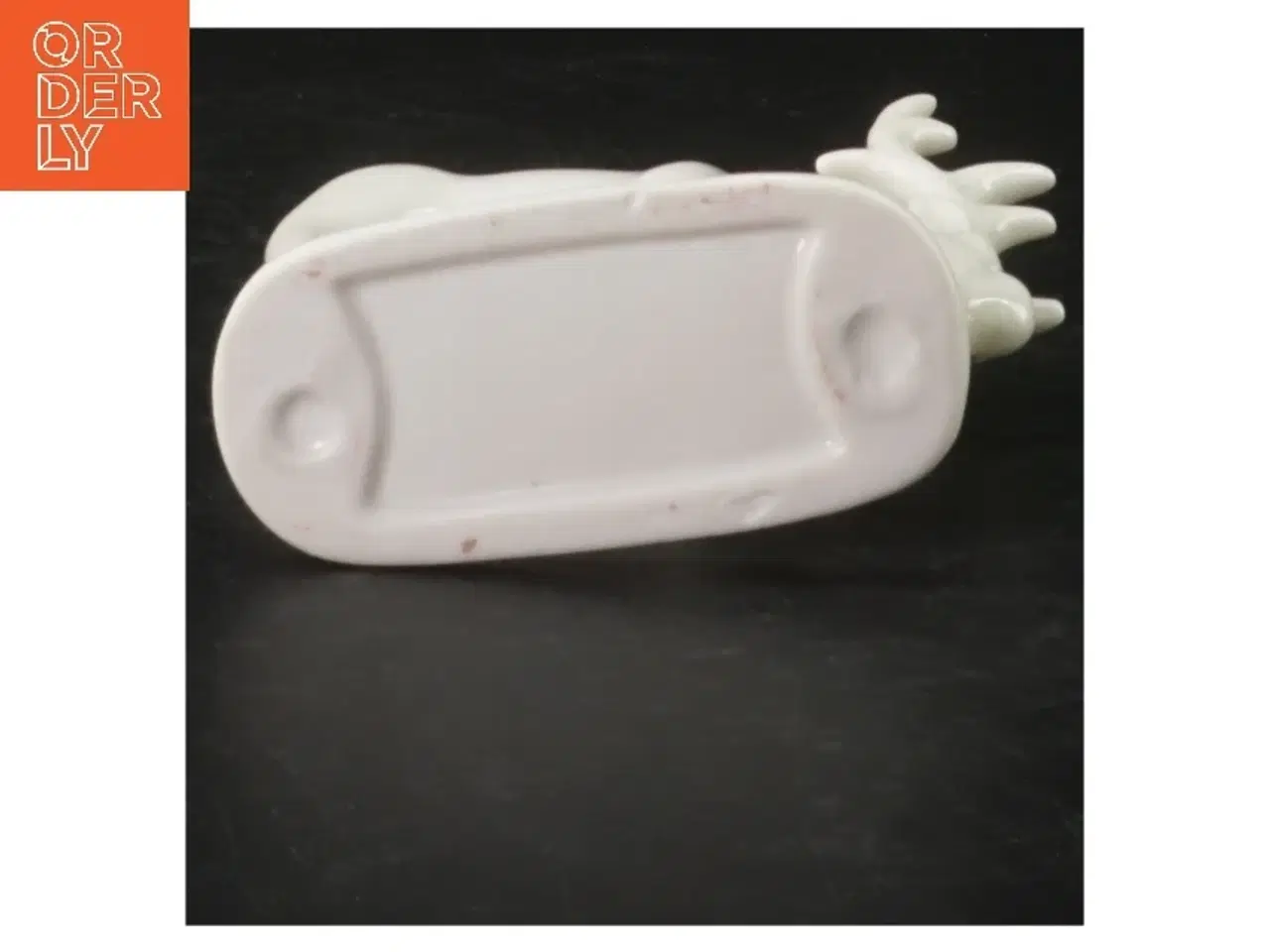 Billede 2 - Hvid porcelæn elgfigur (str. 9,5 x. 7,5 cm)