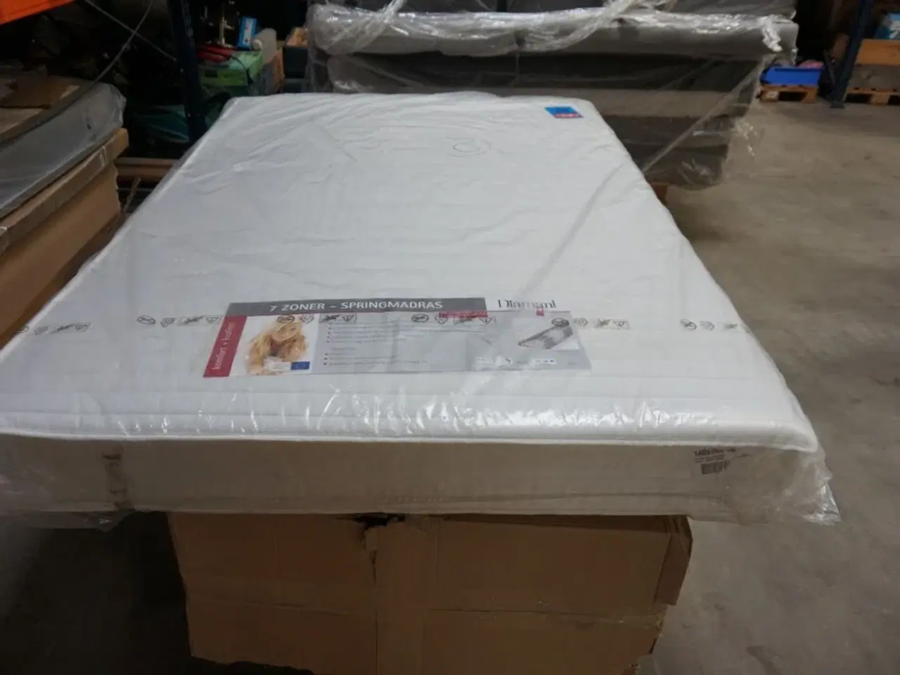 Billede 3 - Diamant 7-zoners springmadras 140x200 cm