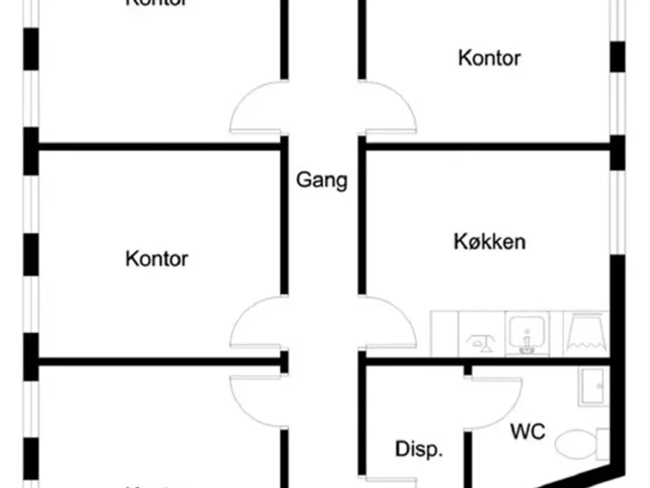 Billede 8 - Lyse indflytningsklare lokaler på 1. sal. central beliggende i Århus.