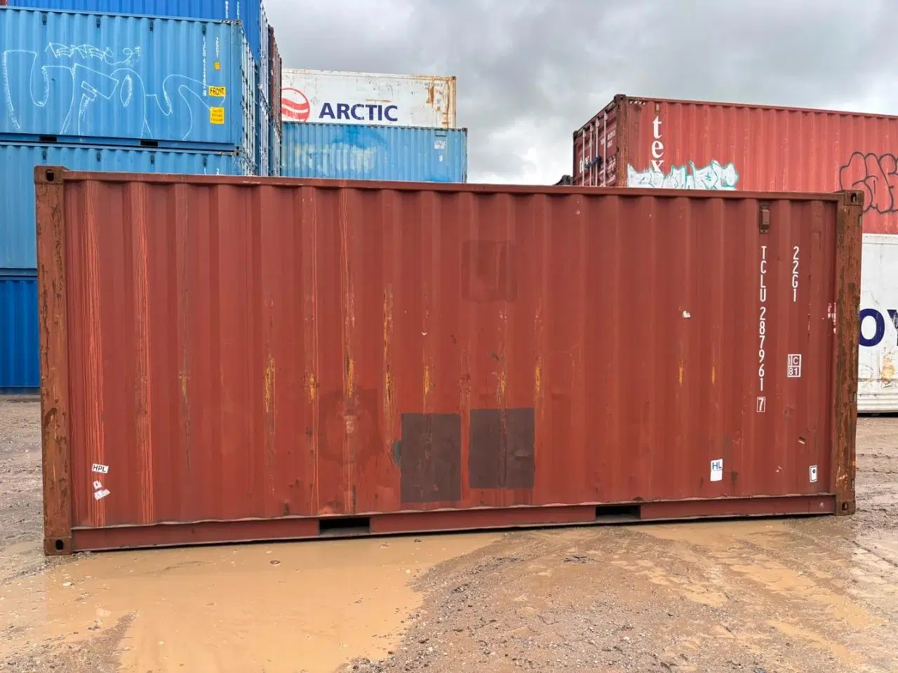 Billede 3 - 20 fods Container- ID: TCLU 287961-7 - Hvidovre