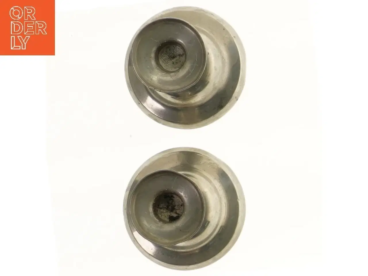 Billede 3 - Sæt lysestager i metal (str. 10 cm)