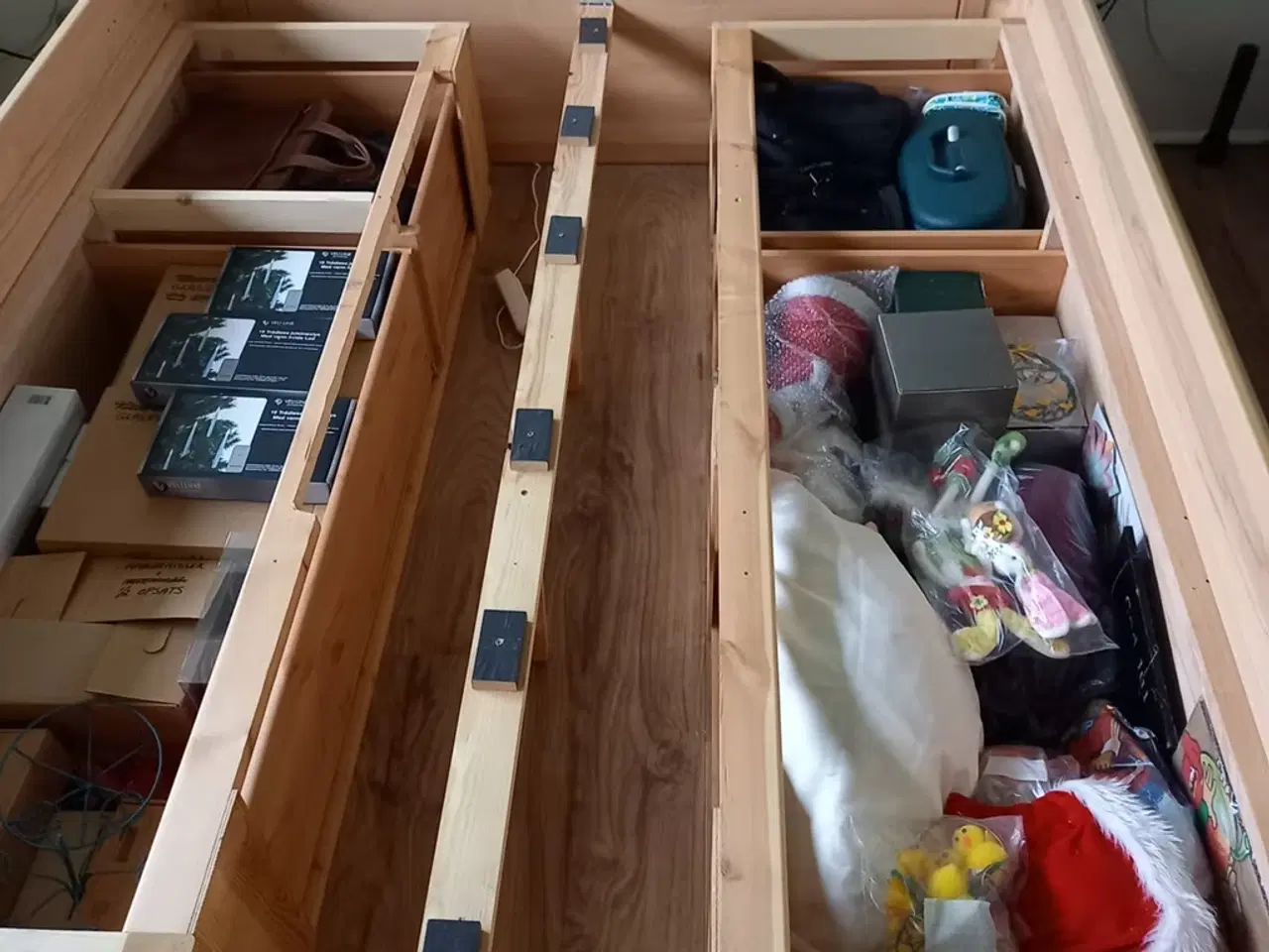 Billede 2 - Jabo dobbeltseng med elevation og skuffer