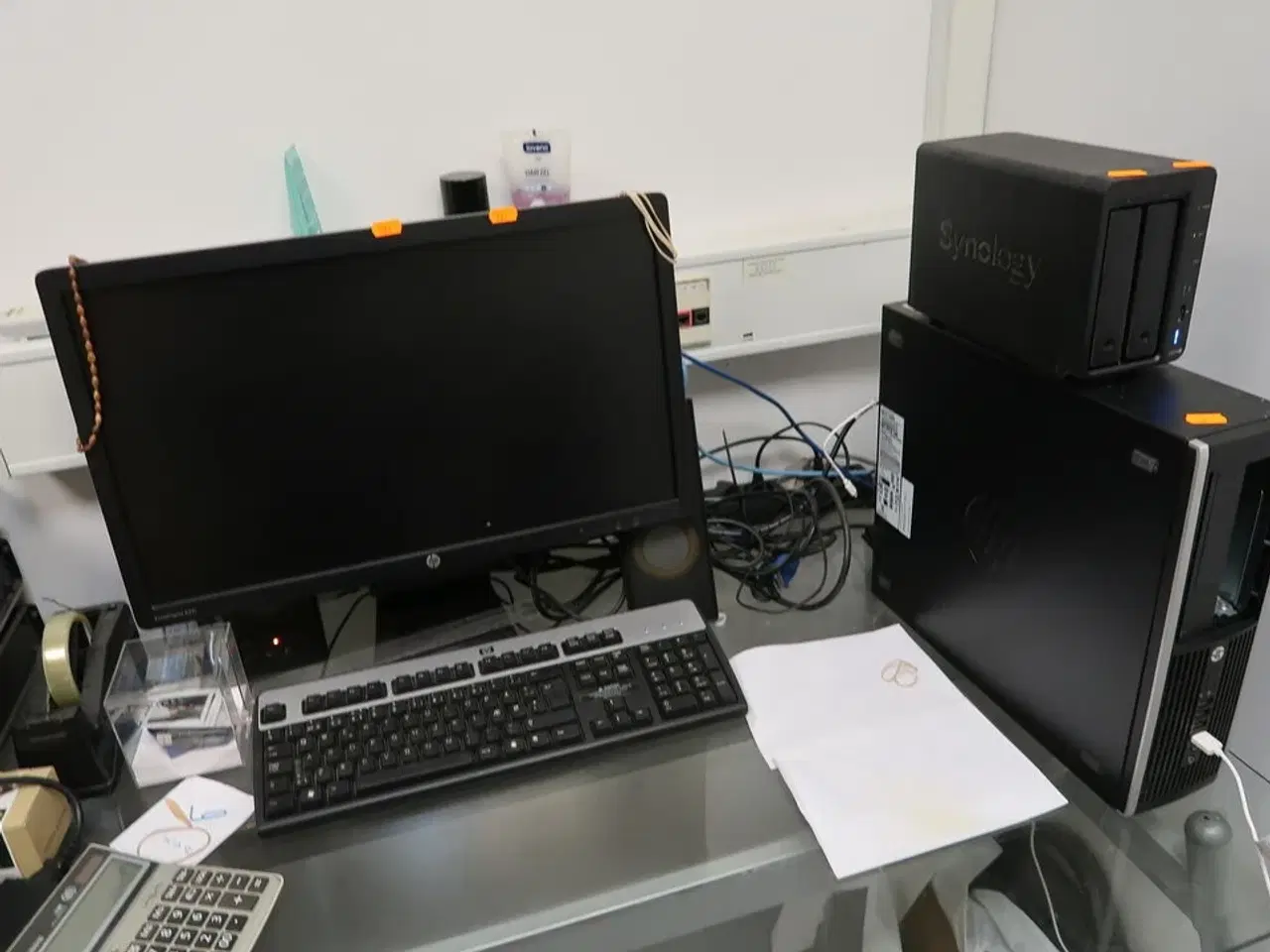 Billede 1 - Computerskærm HP, tastatur, mus, computer