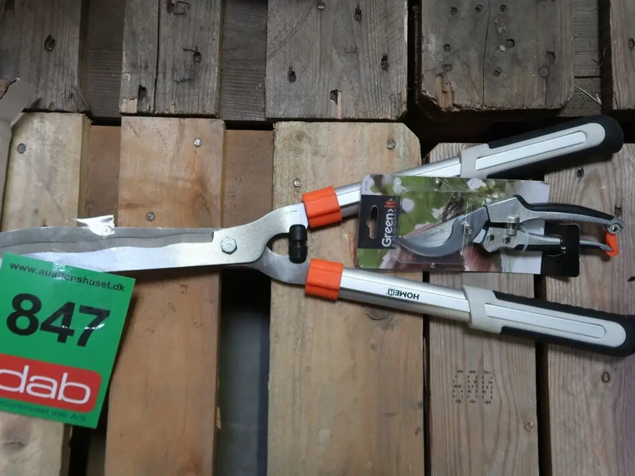 Billede 2 - Green>it hækkesaks med bølgeskær og beskæresaks med softgrip