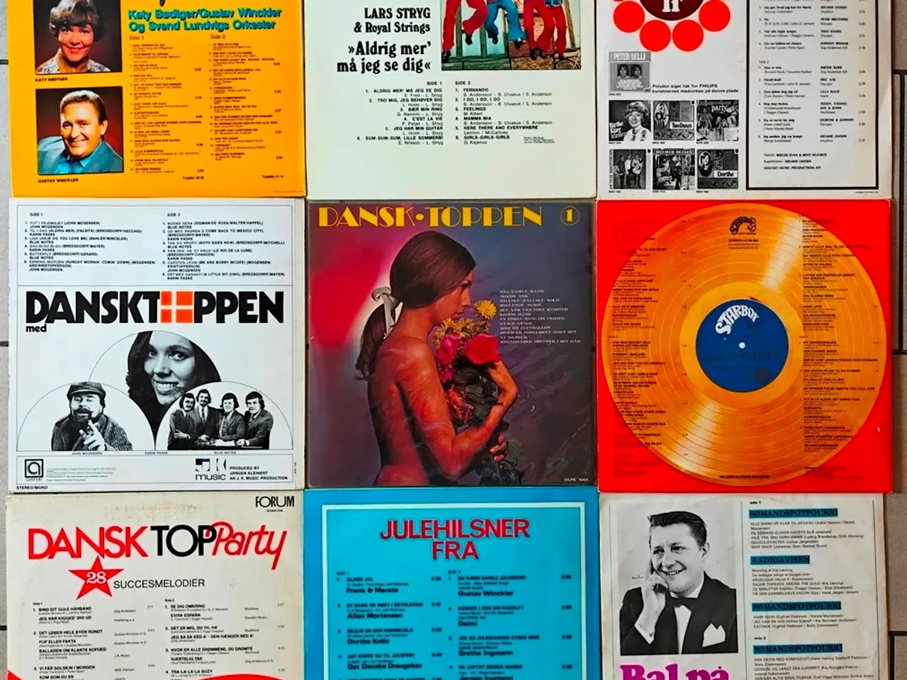 Billede 2 - LP, Dansktoppen x9