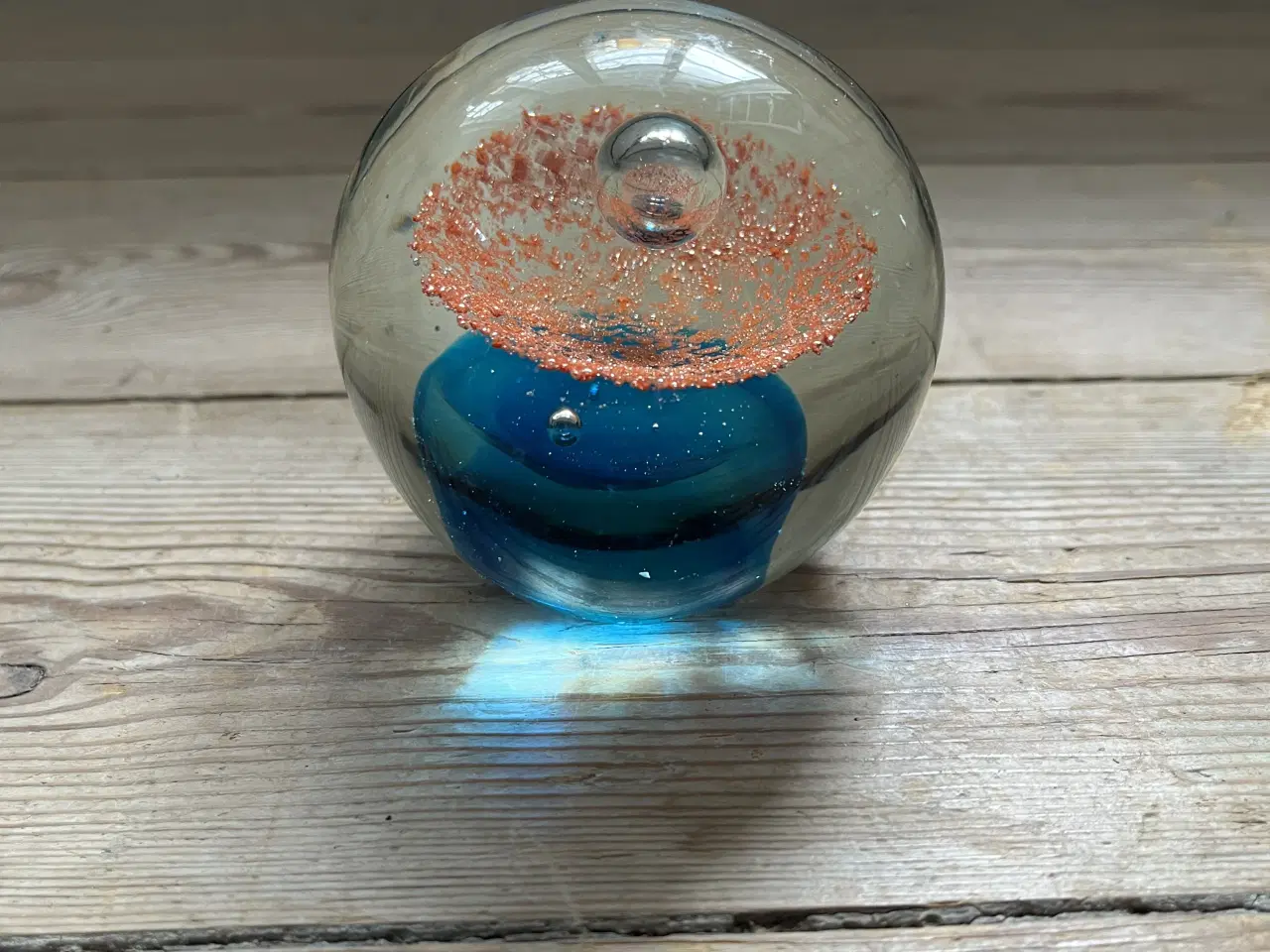 Billede 1 - Glas brevvægt / brevpresse 