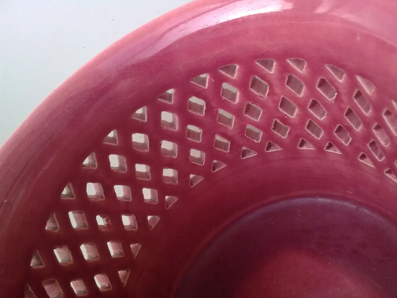 Billede 4 - Rosé keramik pre-1989 håndlavet plante krukke