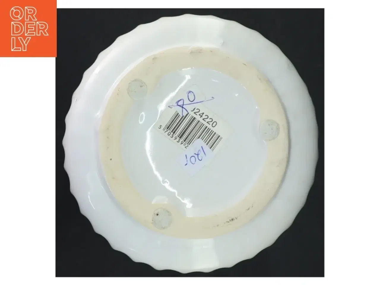 Billede 2 - Hvid porcelænsvase (str. 26 x 14 cm)