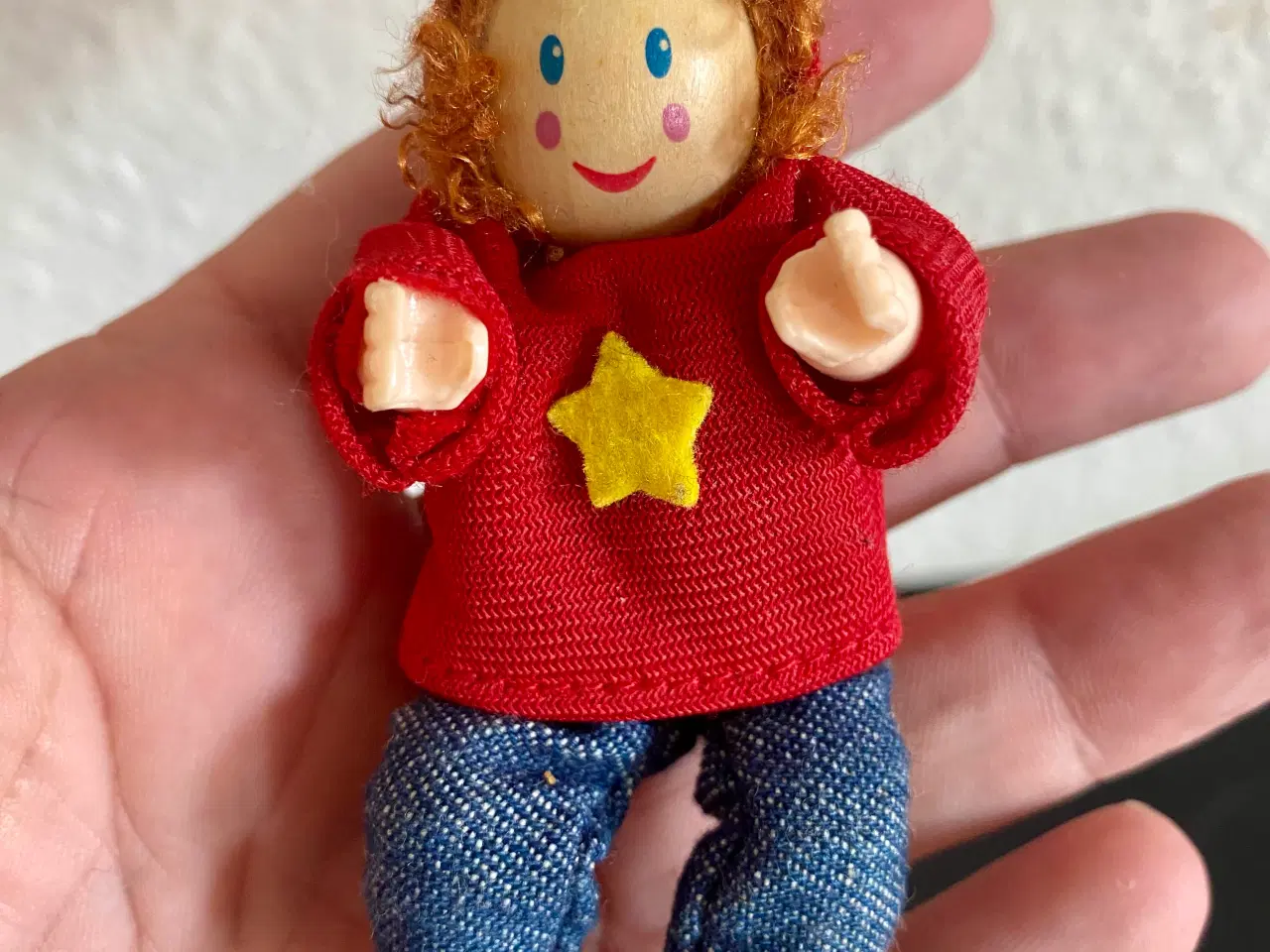 Billede 2 - Træ dukkehusdukke