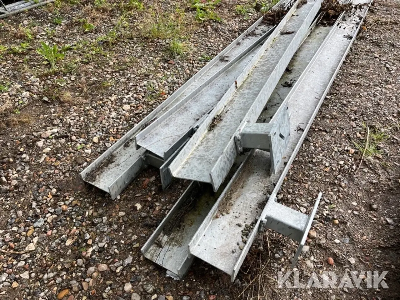 Billede 2 - I jerns bjælker 6 styk galvaniseret