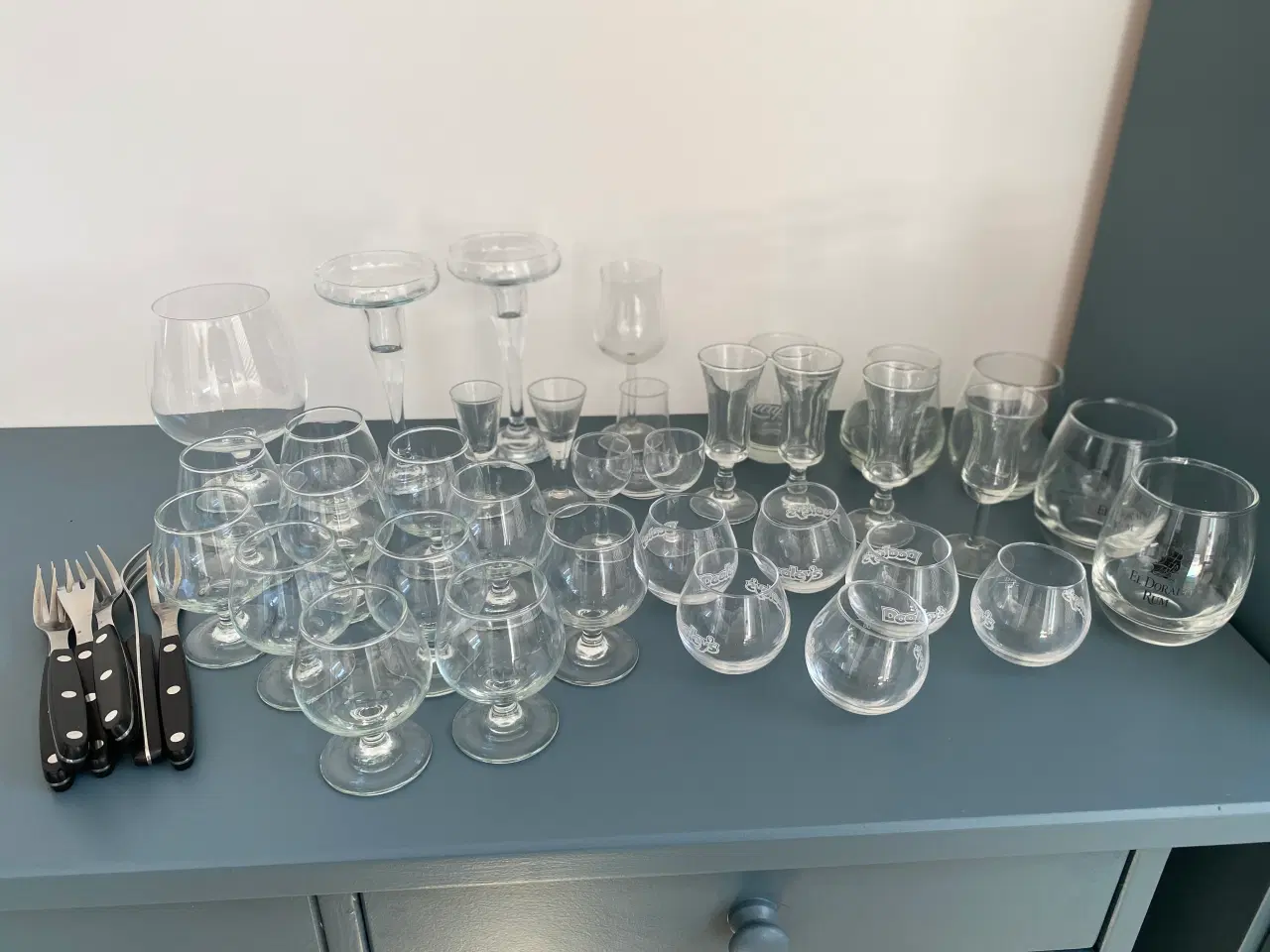 Billede 1 - Drikke Glas cognac, rom, snaps, 