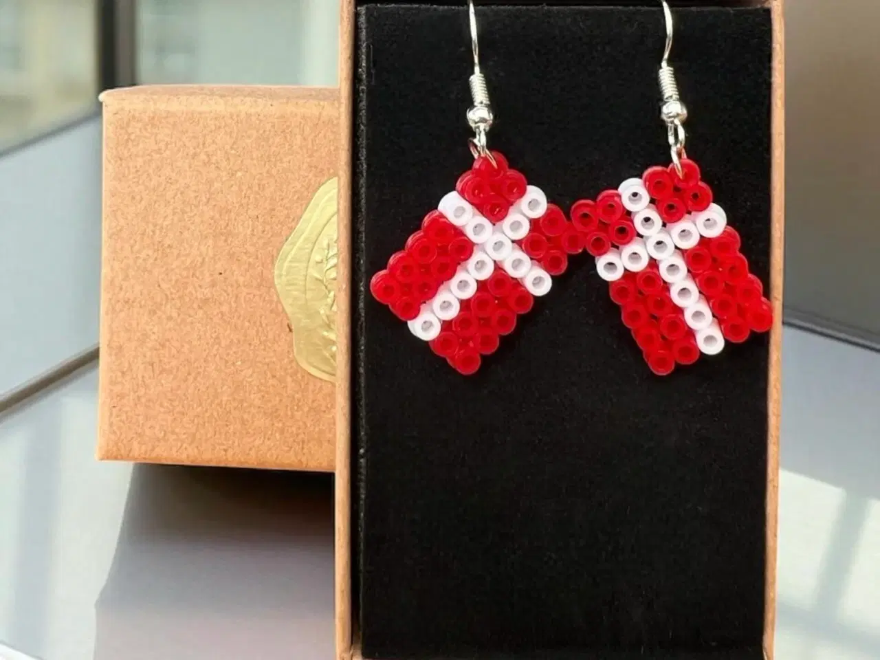 Billede 2 - Dannebrog øreringe