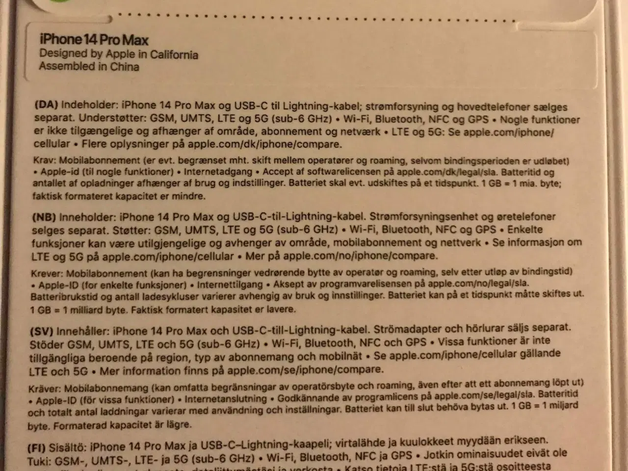 Billede 3 - Uåbnet iphone 14 pro max fra 2023