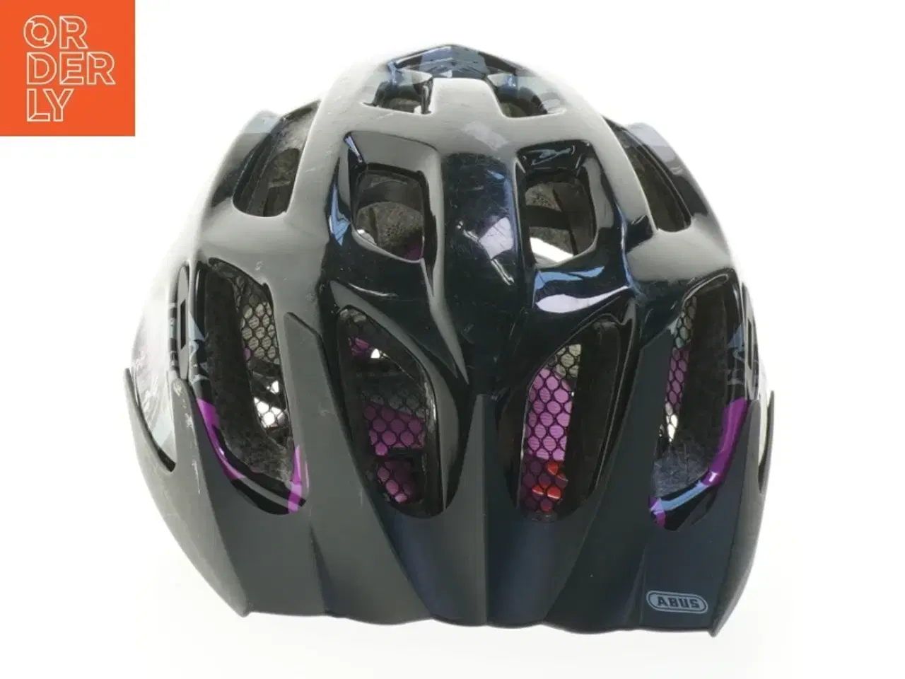 Billede 3 - Cykelhjelm med blomstermotiv fra Abus (str. 28 cm)