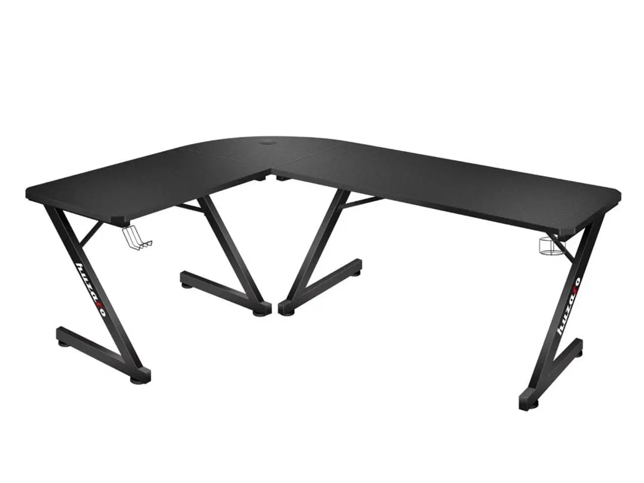 Billede 5 - Gamingbord hjørne – Huzaro Hero 7.0, sort