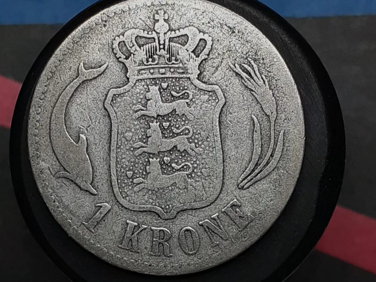 Billede 2 - 1 kr 1875 sølv