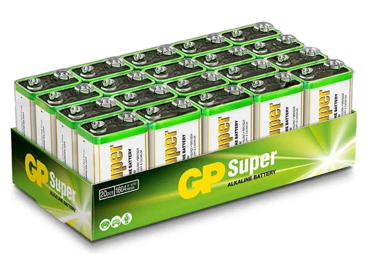 Billede 1 - 9V-Batteri - 1604A, 6LF22 - gp-batteri