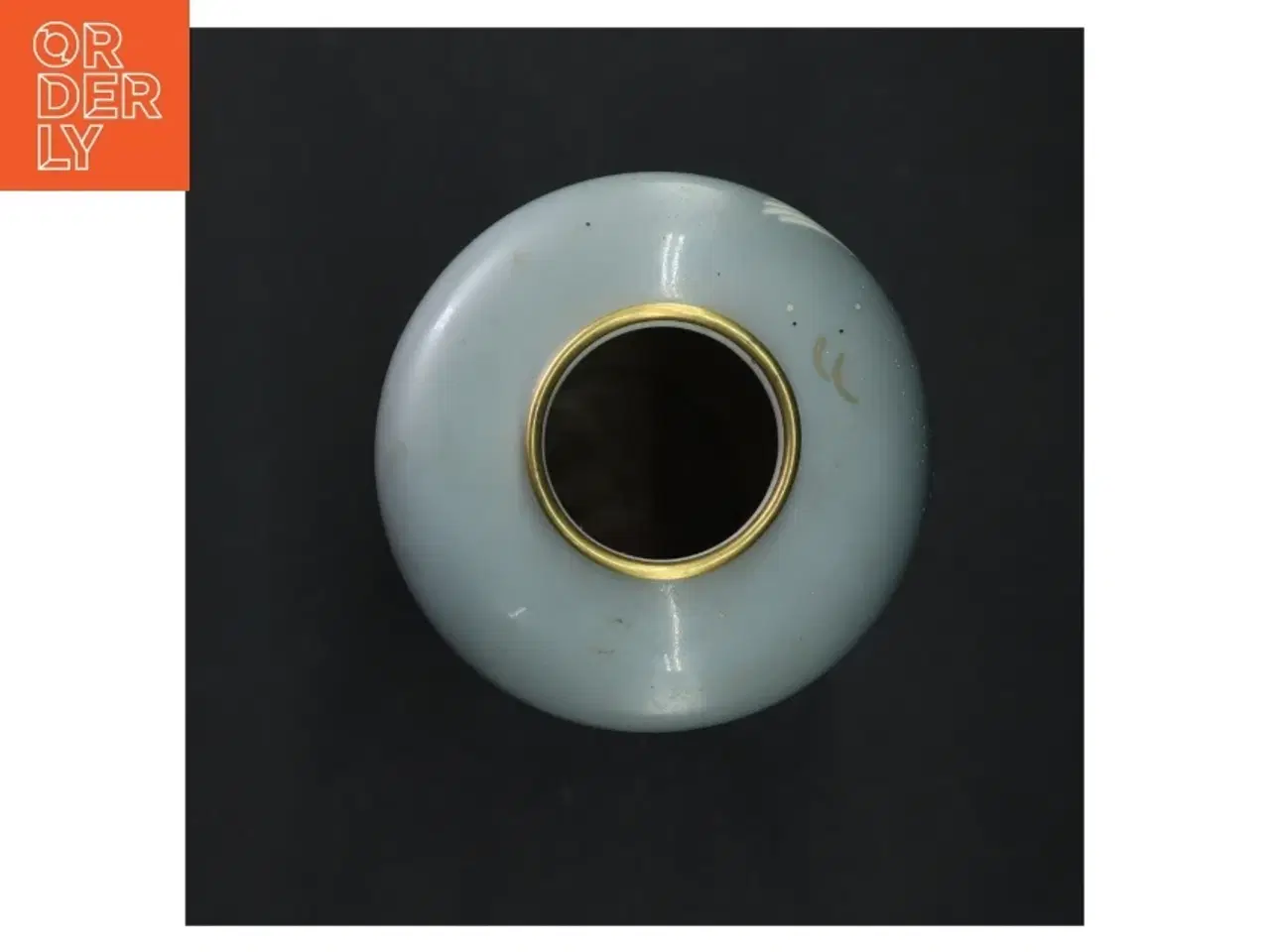 Billede 3 - Blå vase med guldkant og svanemotiv fra Rosenthal (str. 21 cm. 10 cm i diameter)