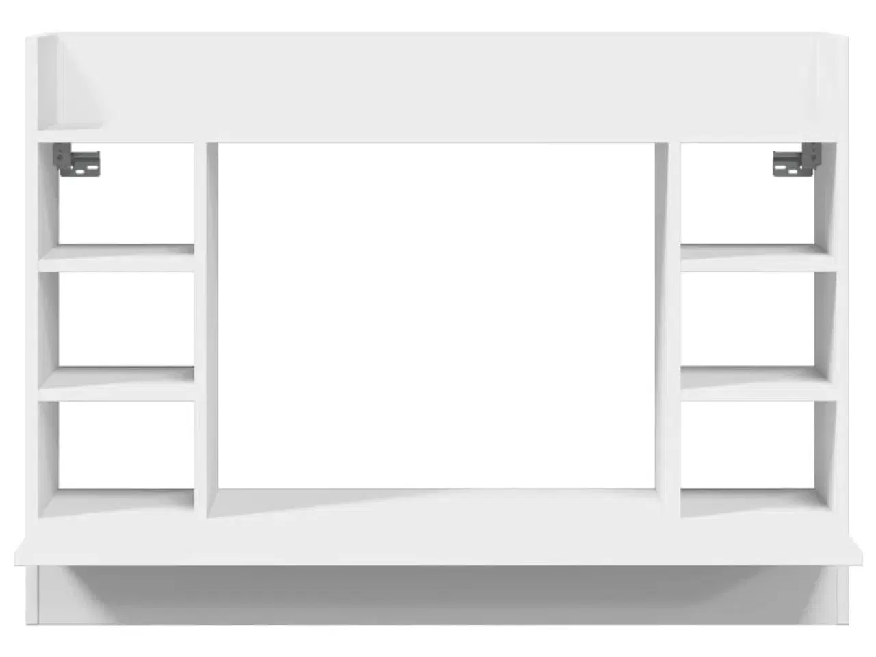 Billede 4 - Væghængt skrivebord 105x48x75 cm konstrueret træ hvid