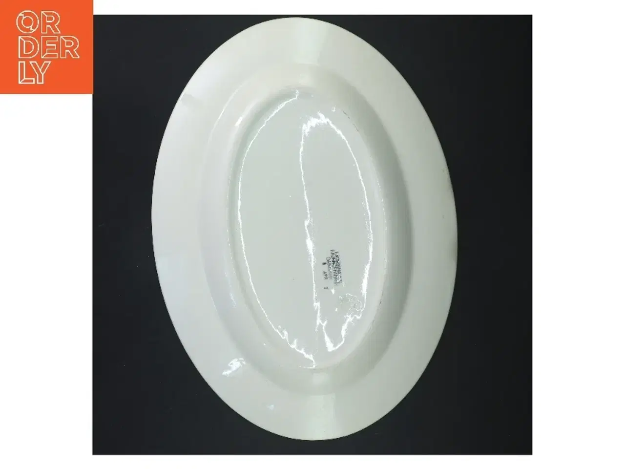 Billede 3 - Snerle Fajancefad fra Aluminia (str. 33x24 cm)