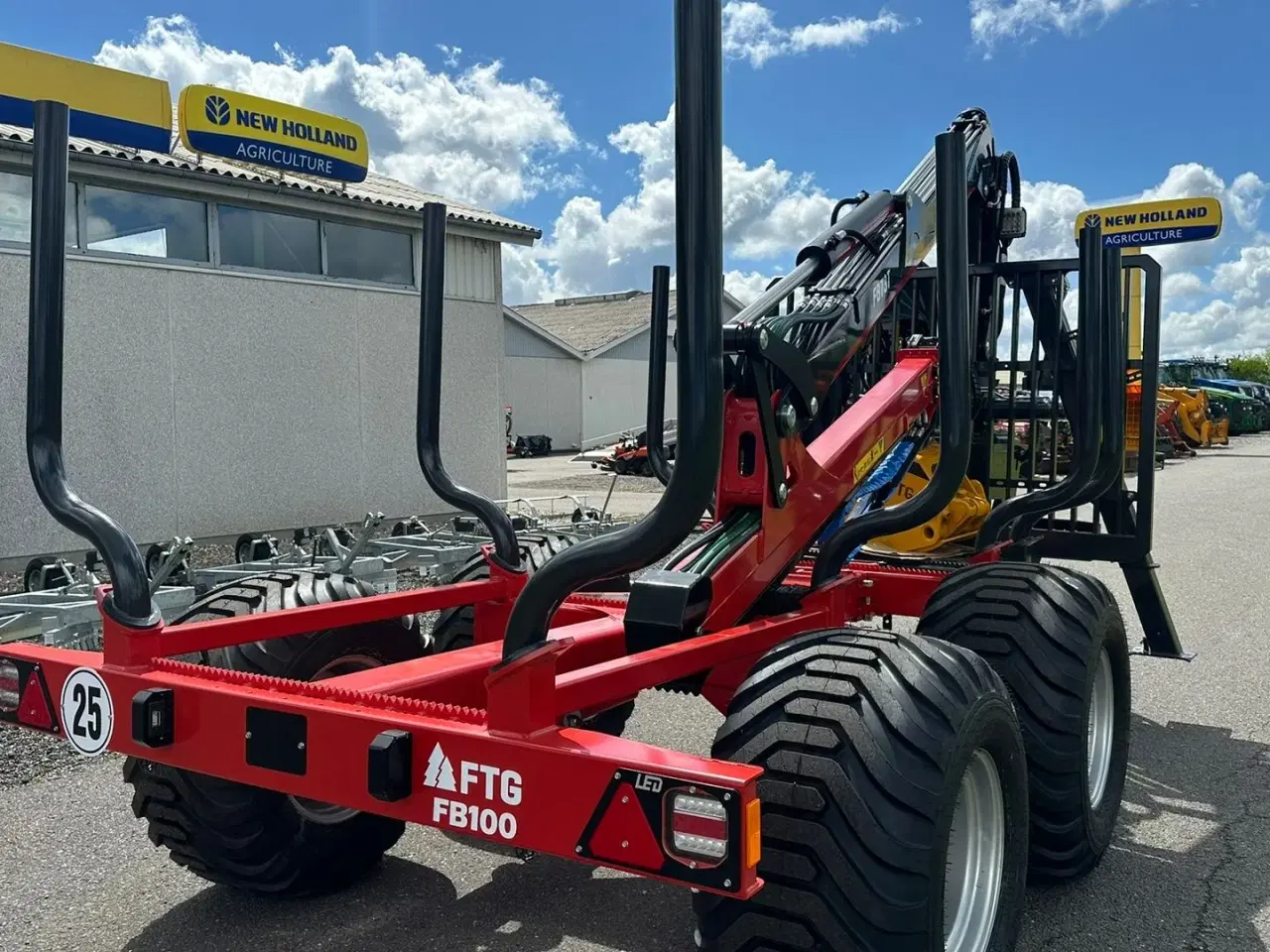 Billede 4 - FTG-Källefall FB100 / FB73T FB 100 Skovvogn med 7,3 m kran