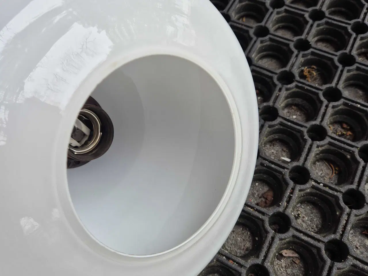 Billede 14 - Perfekte retrolamper i hvidt opalglas 