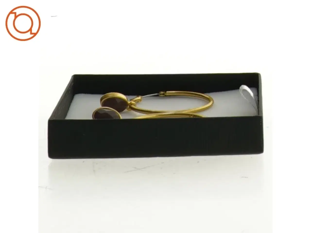 Billede 2 - Øreringe guldbelagt med 8 karat guld(str. ca ø3 cm)