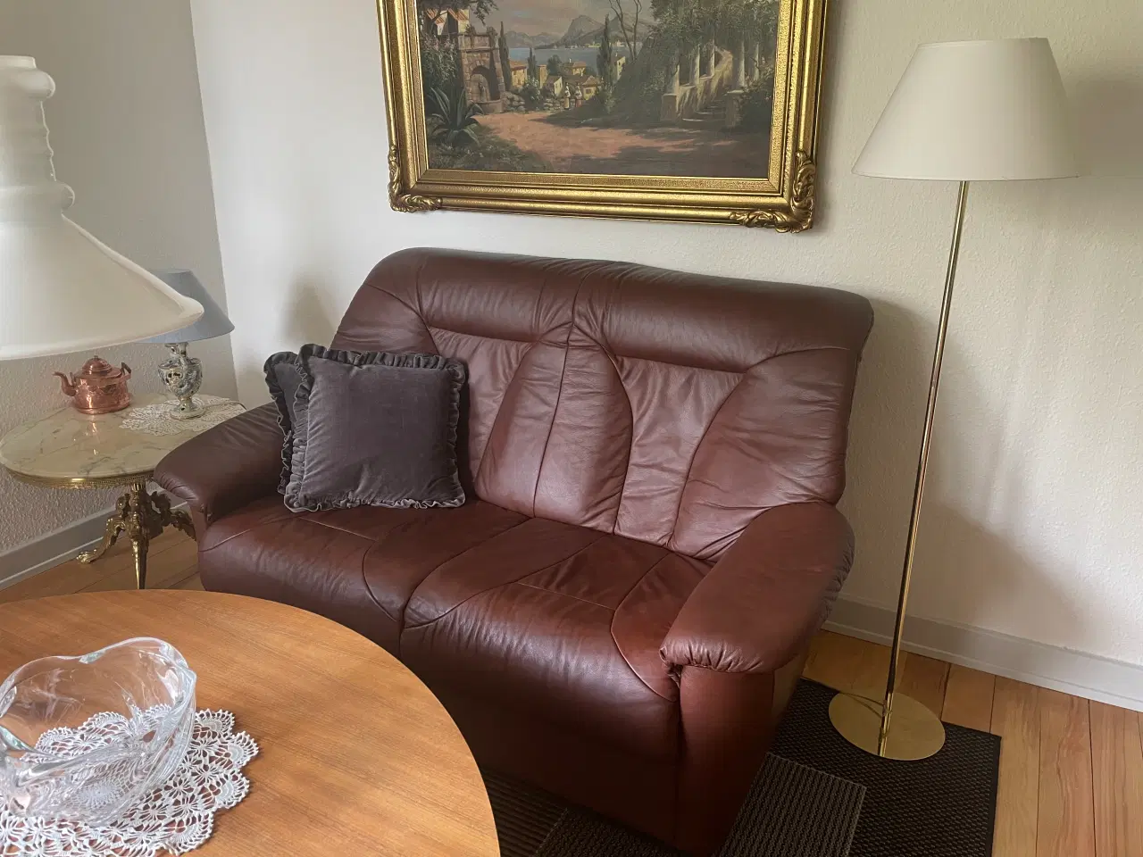 Billede 1 - Lædersofa 2pers 