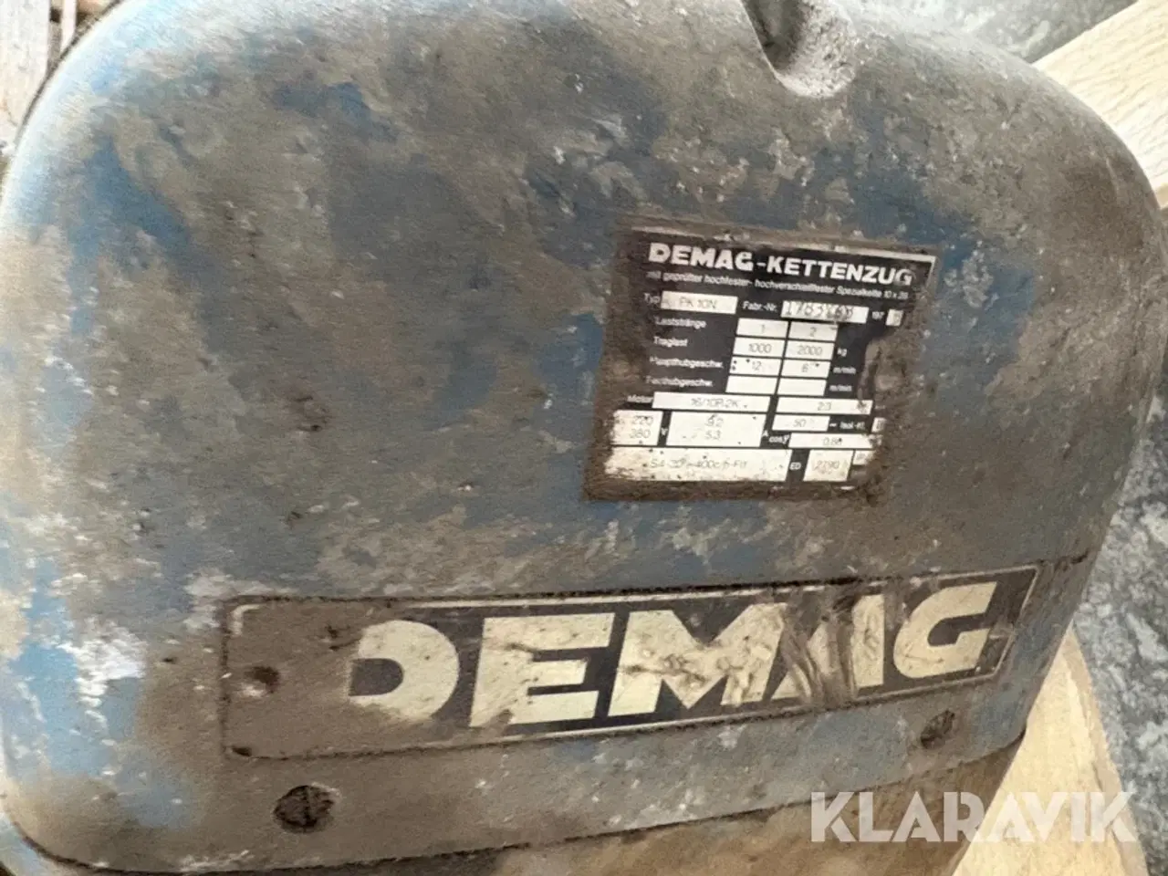 Billede 11 - Hejseværk Demag PK10N