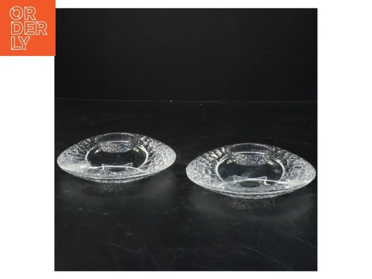 Billede 1 - Glaslysestager (str. 14 cm)