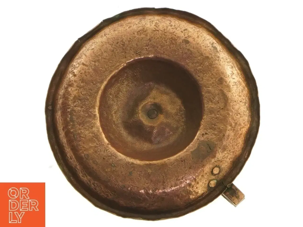 Billede 5 - Gammel kobberlysestage (str. 14 cm)