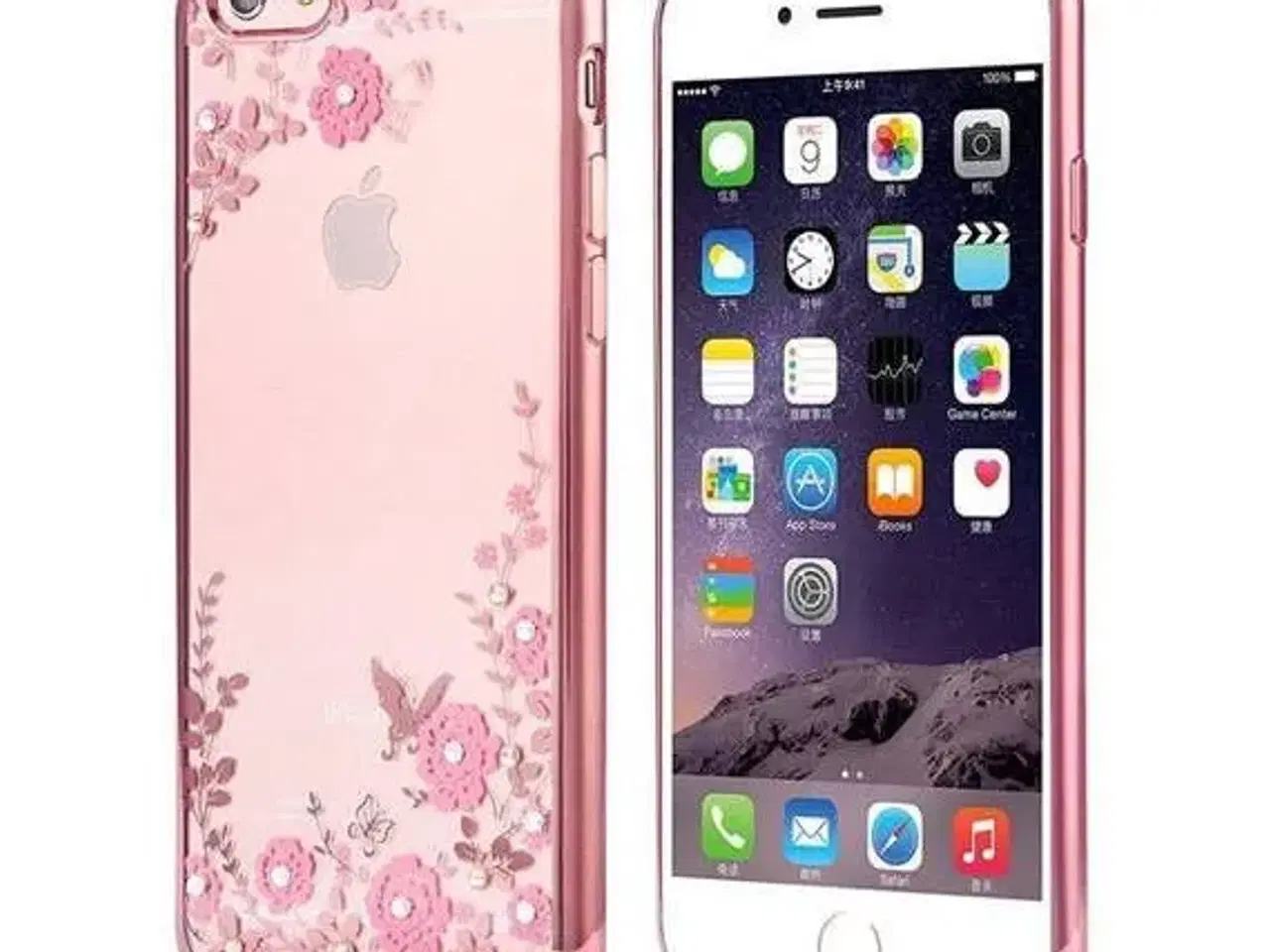 Billede 17 - Silikone cover med similisten blomster til iPhone 