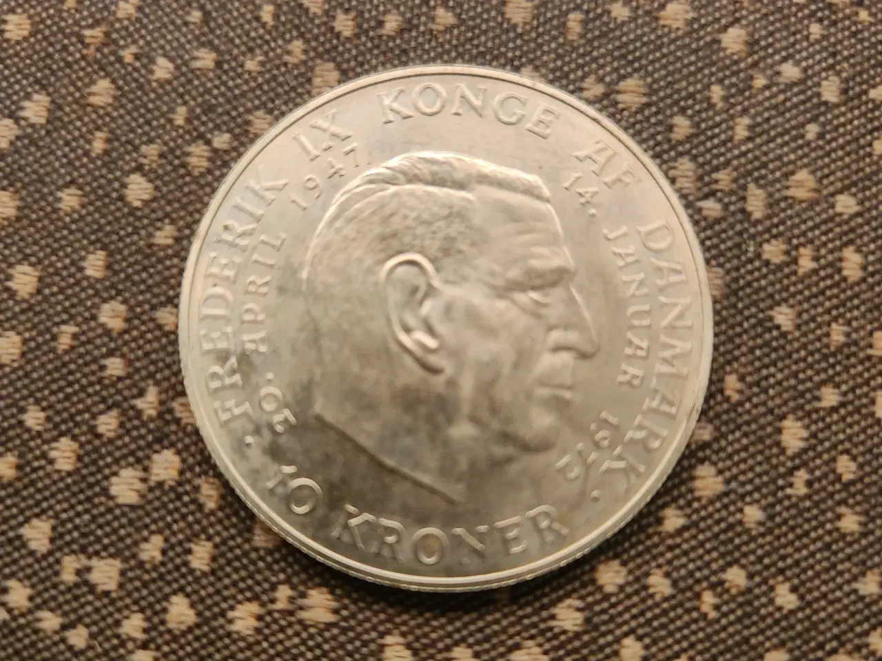 Billede 1 - Tronskifte Frederik IX til Margrethe 1972 10 kr.