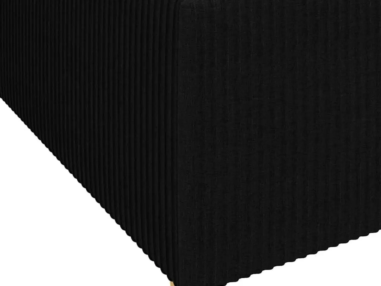 Billede 10 - Sengestel med madras Sort 140 x 200 cm Stof