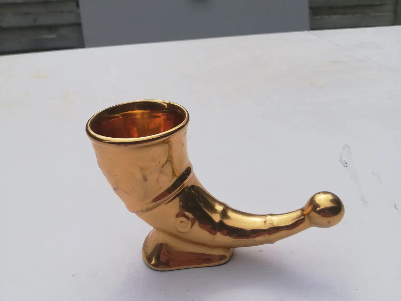 Billede 1 - Vikinghorn Guldhorn, Guld keramik 