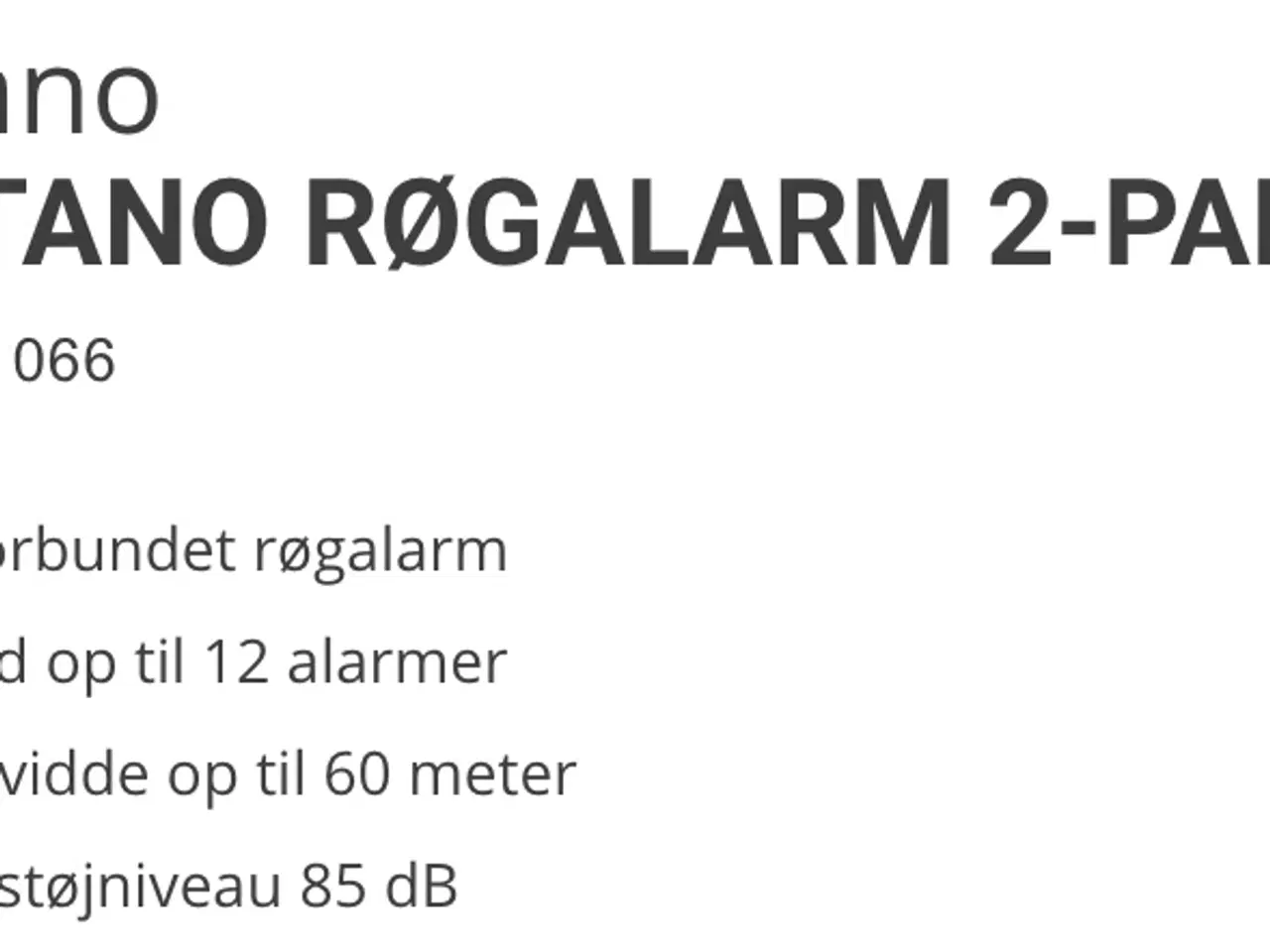 Billede 2 - Sartano Røgalarmer LM-101 LB 
