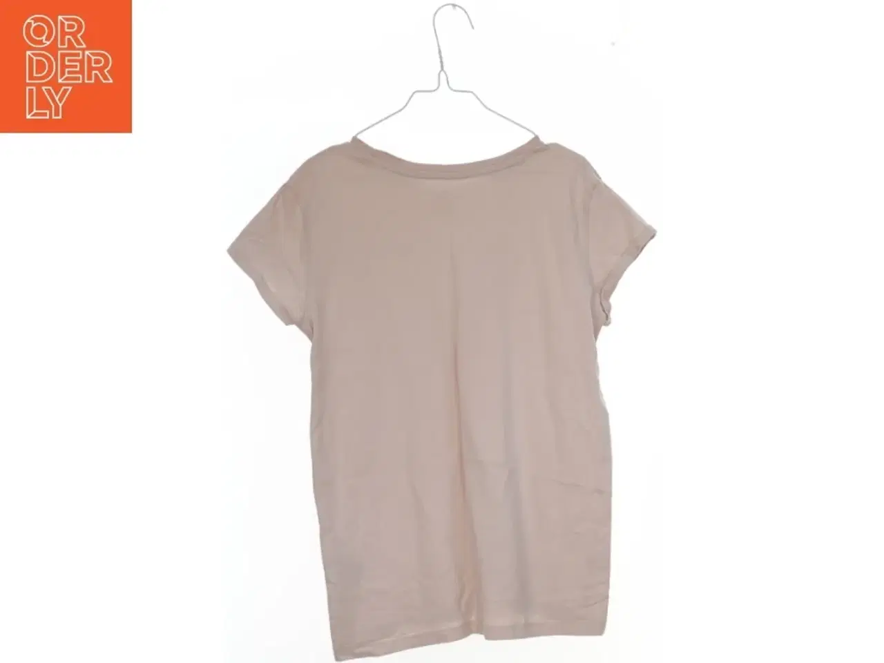 Billede 2 - Beige T-shirt med rund hals fra H&M (str. 164)