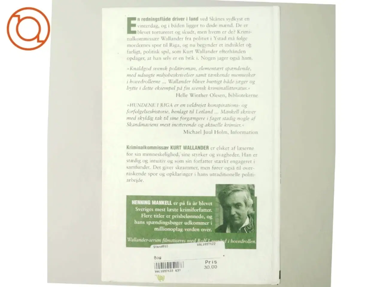 Billede 3 - Hundene i Riga af Henrik Mankell (Bog)